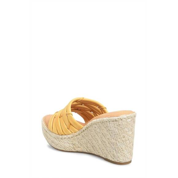 NEW BORN women\'s aneesa sandal in yellow